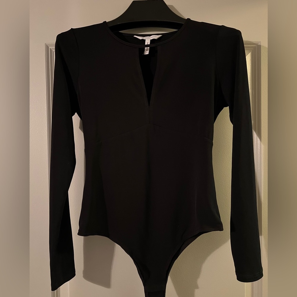 BCBG Long Sleeve Black Bodysuit